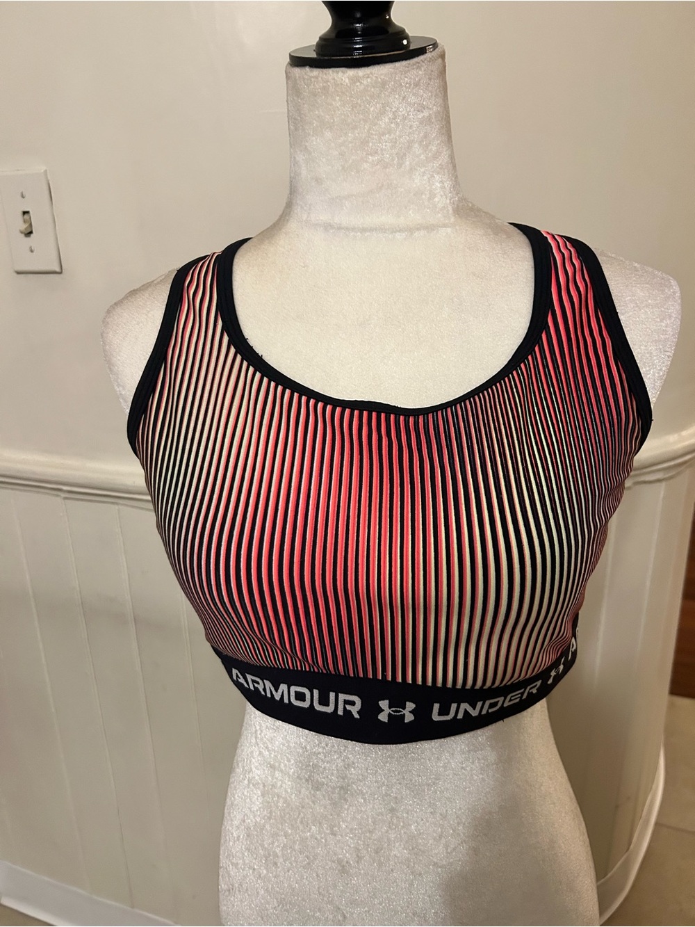Under Armour Mid Crossback Print Sports Bra/2X/50/52